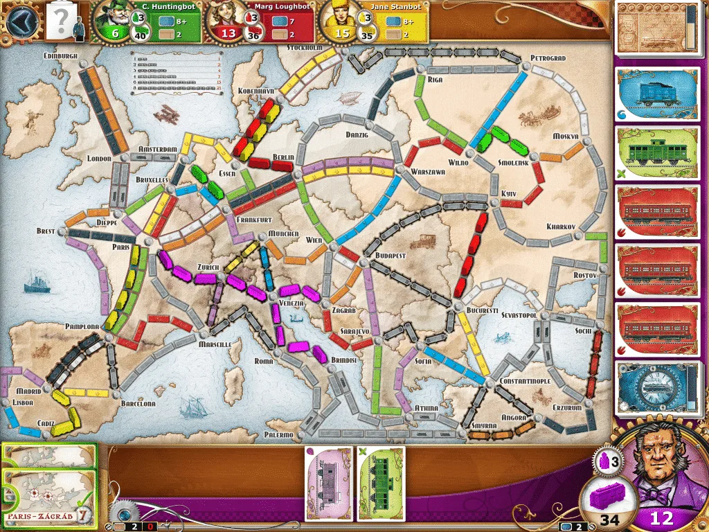 ticket to ride: la plancia dell'europa