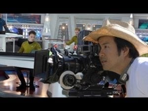 Il regista Justin Lin sul set del prossimo Star Trek.