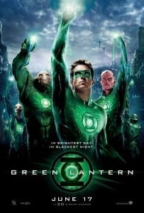 "Green Lantern" del 2011, interpretato da Ryan Reynolds. Justice League