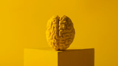 un cervello umano per indicare la difficoltà di stabilire il QI