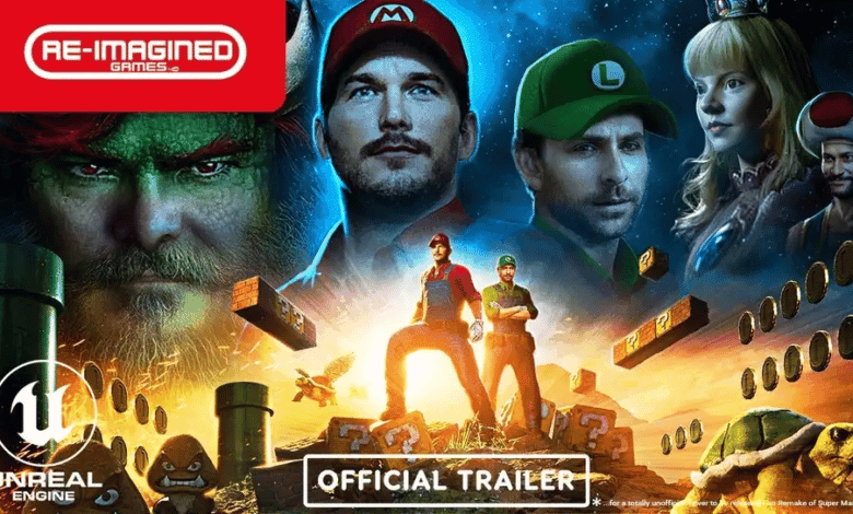 Chris Pratt nei panni di Super Mario con unreal engine 5