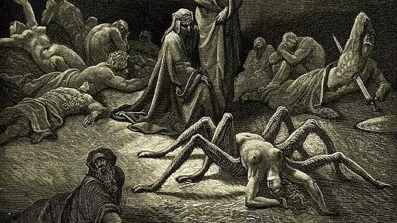 atena e il mito di aracne