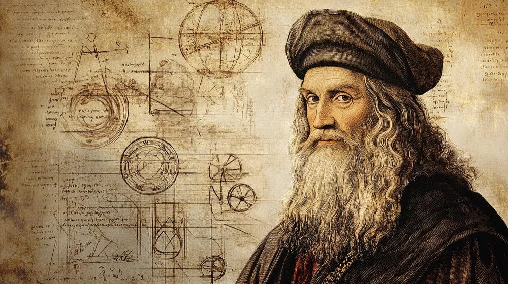 ritratto generato con ai di leonardo da vinci