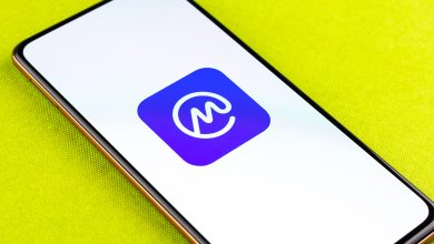 logo di mastodon su uno smartphone su sfondo giallo