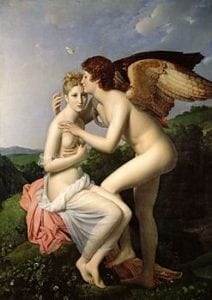 Pintura a óleo "Amor e Psique" de François Gérard