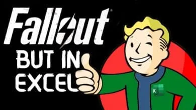 fallout in excel