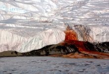 una cascata di sangue in antertide