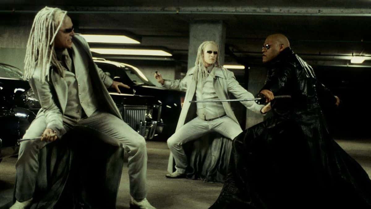 i gemelli in matrix reloaded contro morpheus