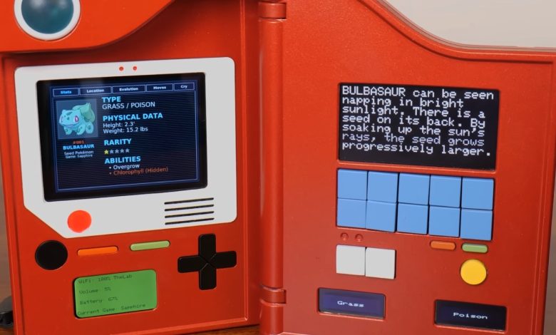 Pidexter, la replica funzionante del pokedex in pokemon