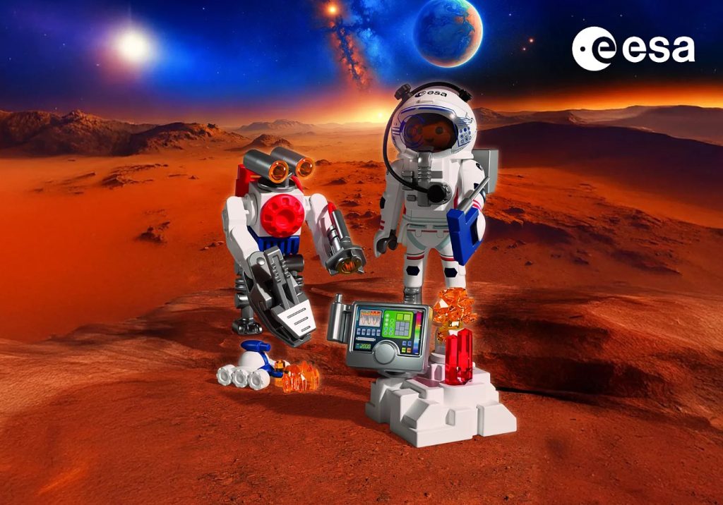 Astronaut with Robot di ESA e Playmobil