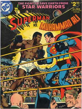 copertina del fumetto superman vs muhammad ali