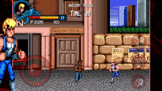 schermata di gioco di double dragon