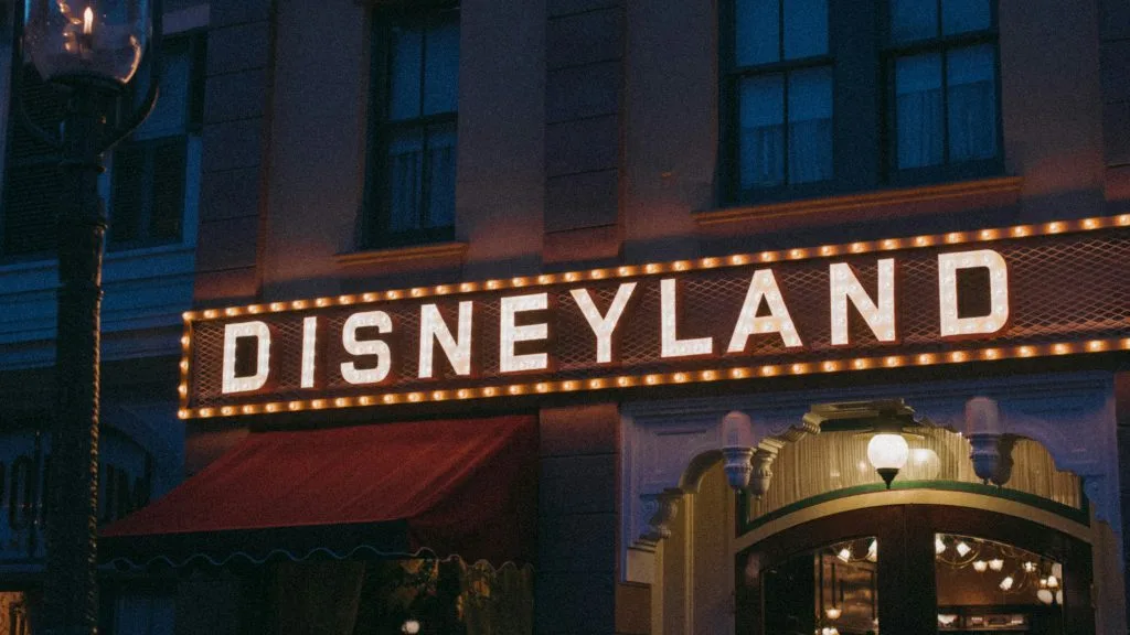 švytinti disneyland iškaba