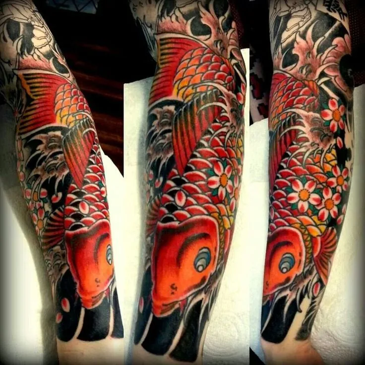 tatuaggio carpa koi