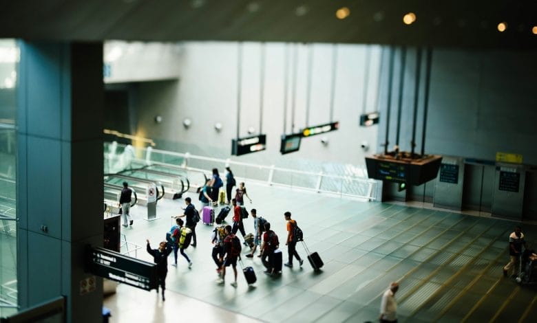 zona d'imbarco di un aeroporto