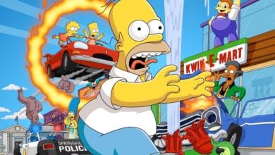 copertina gioco the simpsons hit e run