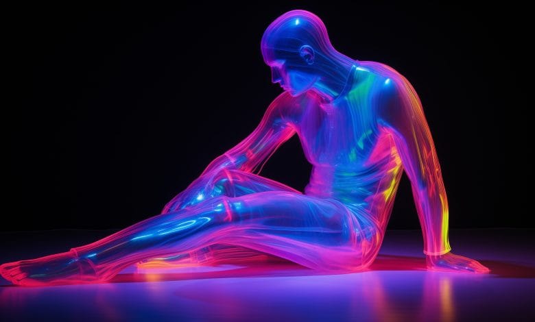 simulazione grafica di un paziente trattato con magnetoterapia