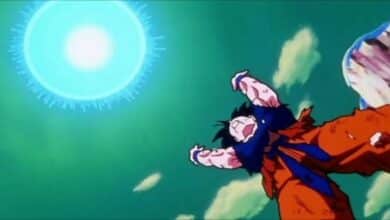 goku prepara la sfera genkidama