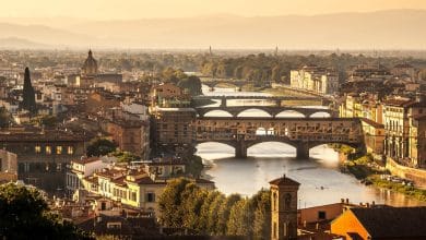 l'Arno che attraversa Firenze