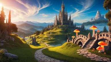 Un paesaggio da film fantasy per eccellenza