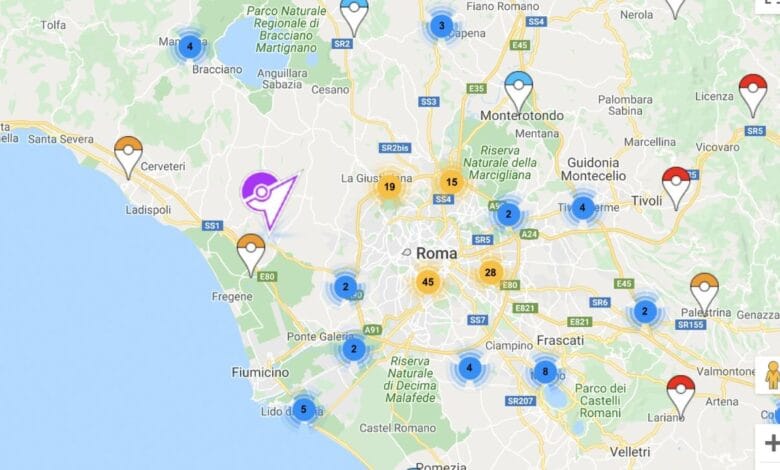 mappa poketips pokemon go