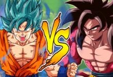 goku super saiyan blue vs ssj4