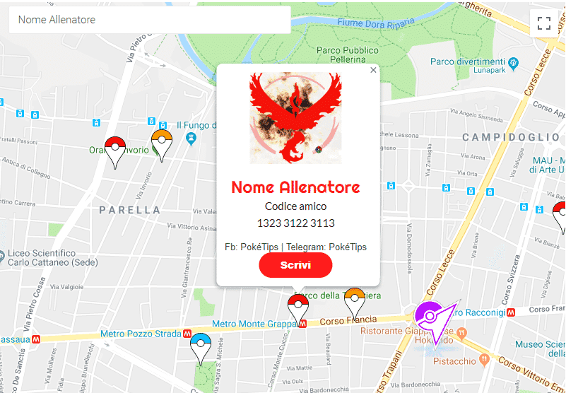 mappa pokemon