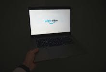 logo di amazon prime video su schermo del pc