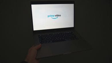 logo di amazon prime video su schermo del pc