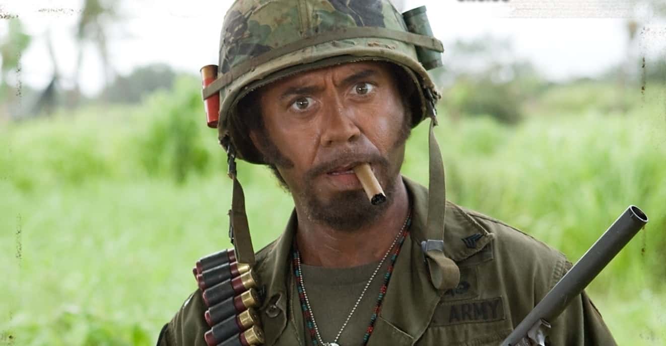 tropic thunder robert downey jr